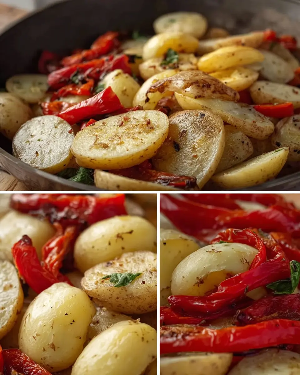 Potatoes and Peppers: Easy Turkey Bacon Skillet Delight