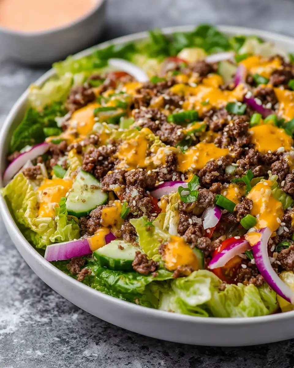 Big Mac Salad Low Carb: A Juicy Twist with Turkey Bacon and Chicken Ham