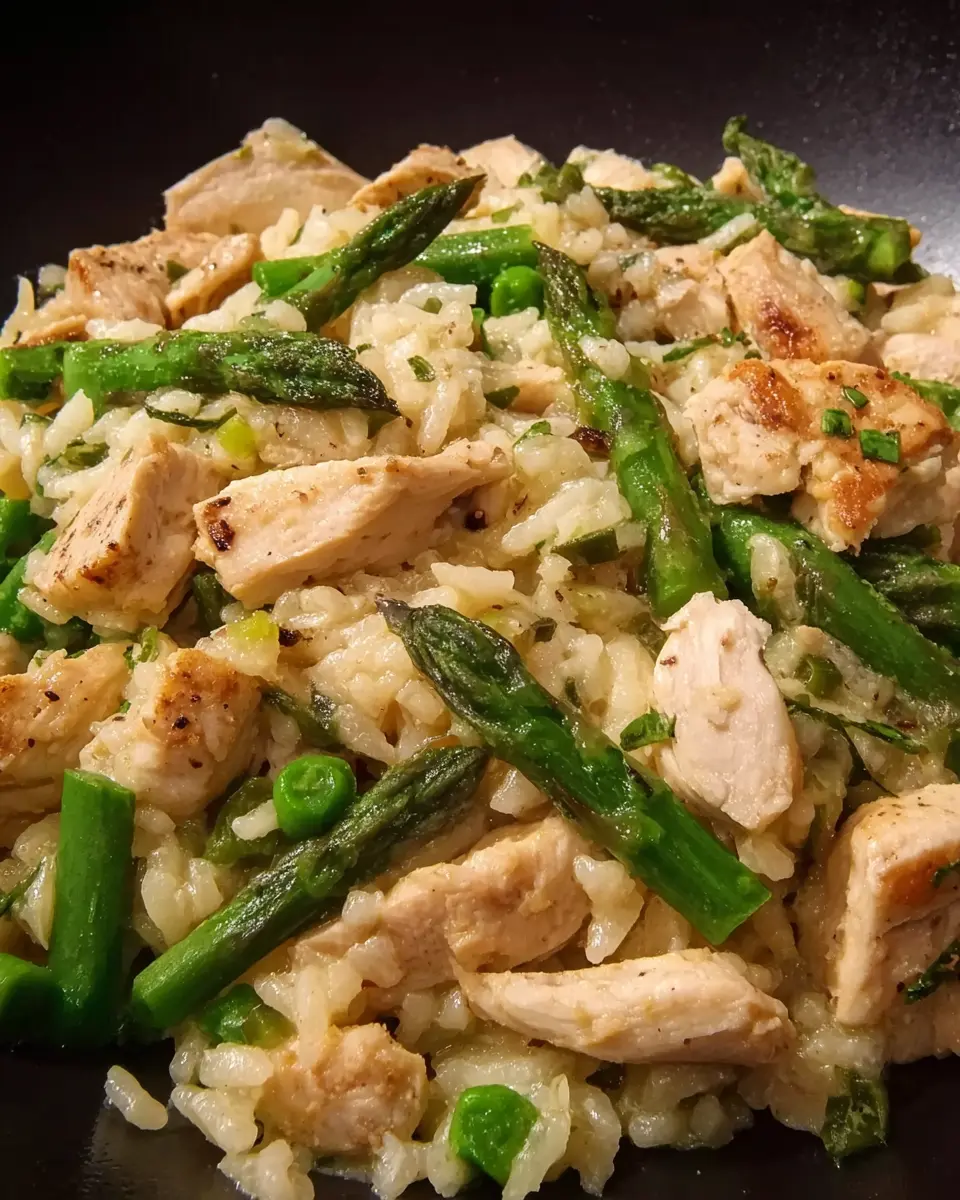 Risotto with Chicken and Asparagus: A Creamy Comfort Dish