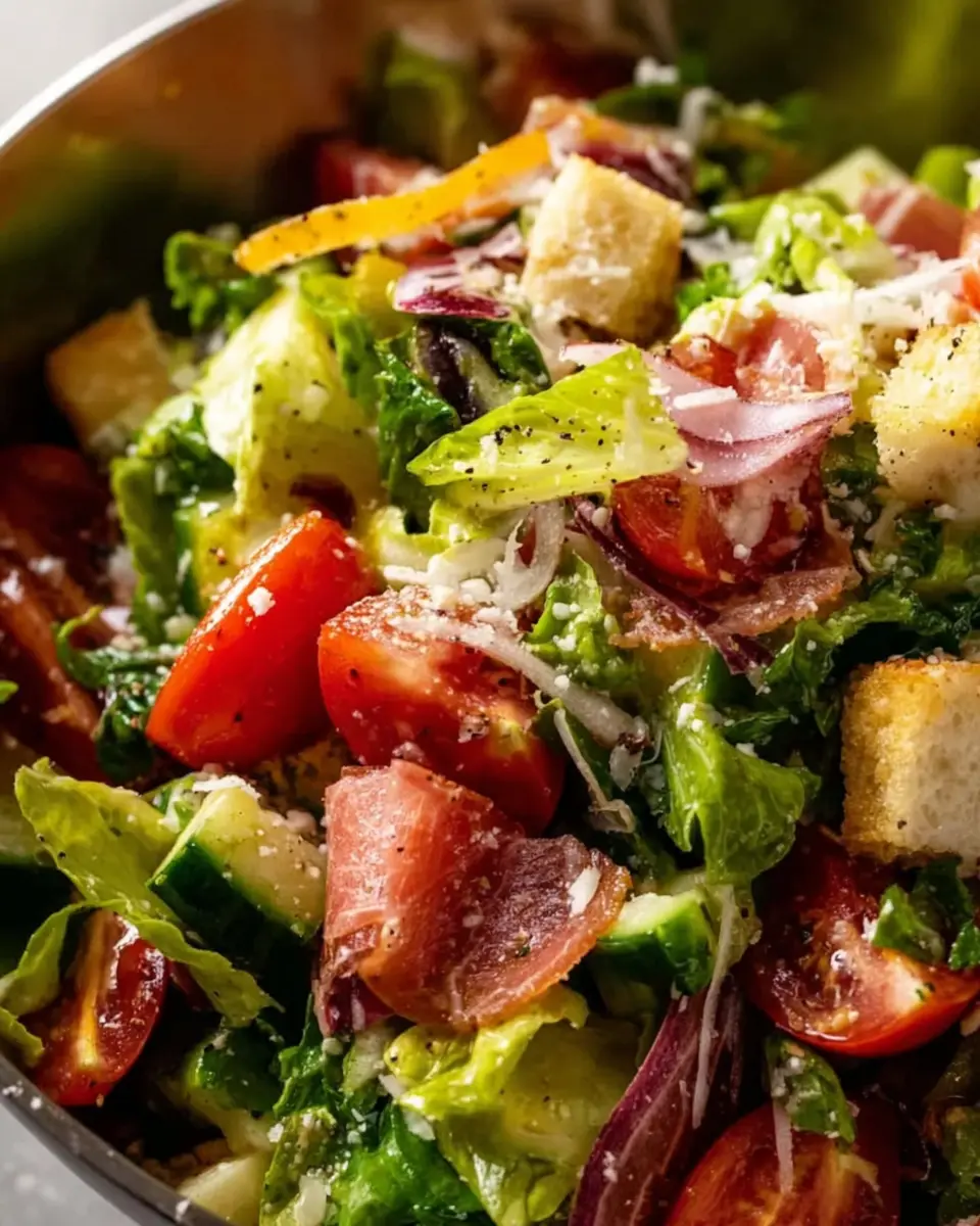 Mega Italian Salad: The Best Flavorful Recipe with Turkey Bacon