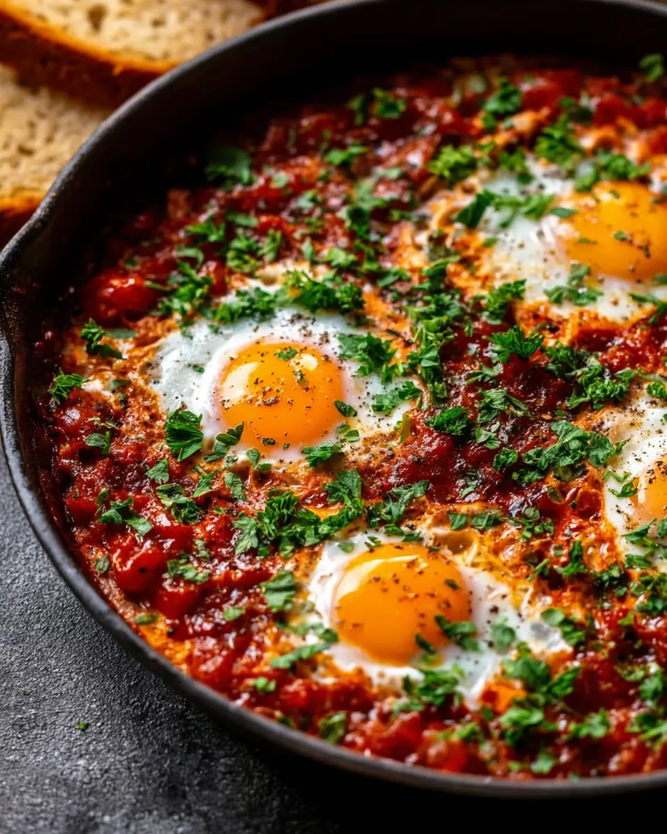Spicy Shakshouka: A Flavorful Twist with Turkey Bacon and Chicken Ham