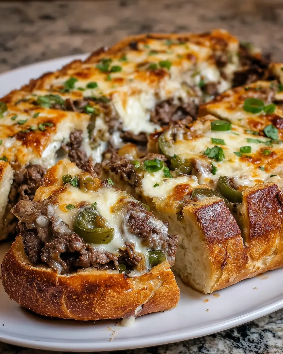 Garlicky Philly Cheesesteak Stuffed Bread: A Juicy Delight for Home Cooks