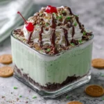 No Bake Shamrock Shake Dessert