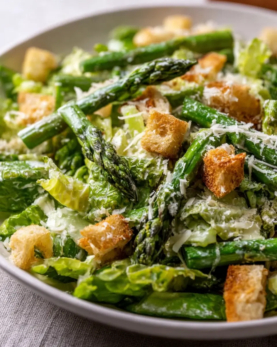 Asparagus Caesar Salad with Turkey Bacon: A Fresh Twist for You