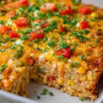 Chicken Taco Cottage Cheese Bake
