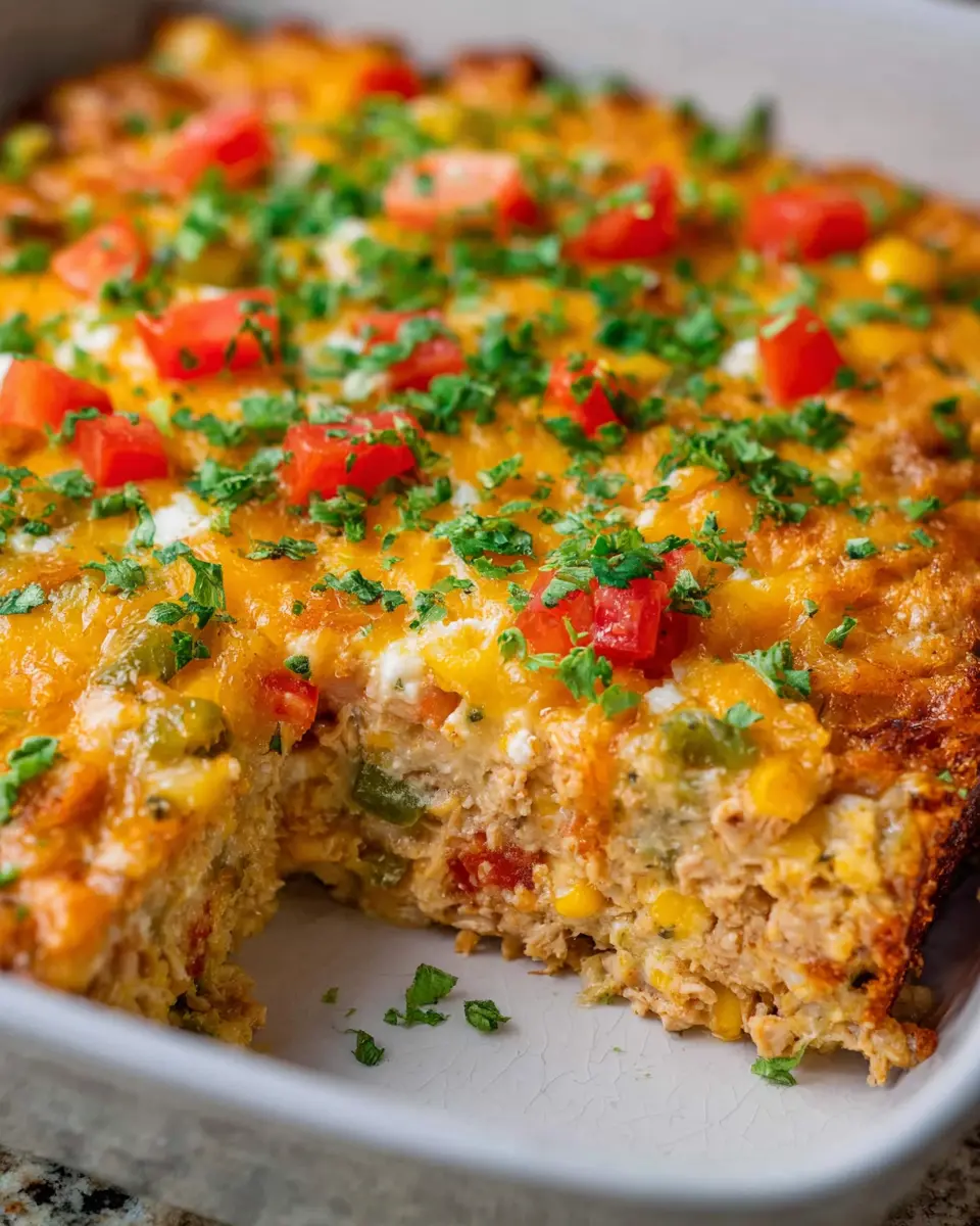 Chicken Taco Cottage Cheese Bake: Easy Family Meal Idea