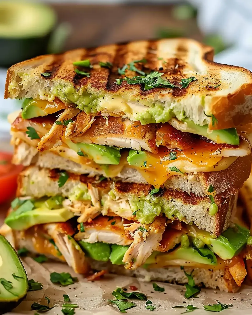 Chicken Avocado Melt Sandwich: A Juicy Twist with Turkey Bacon