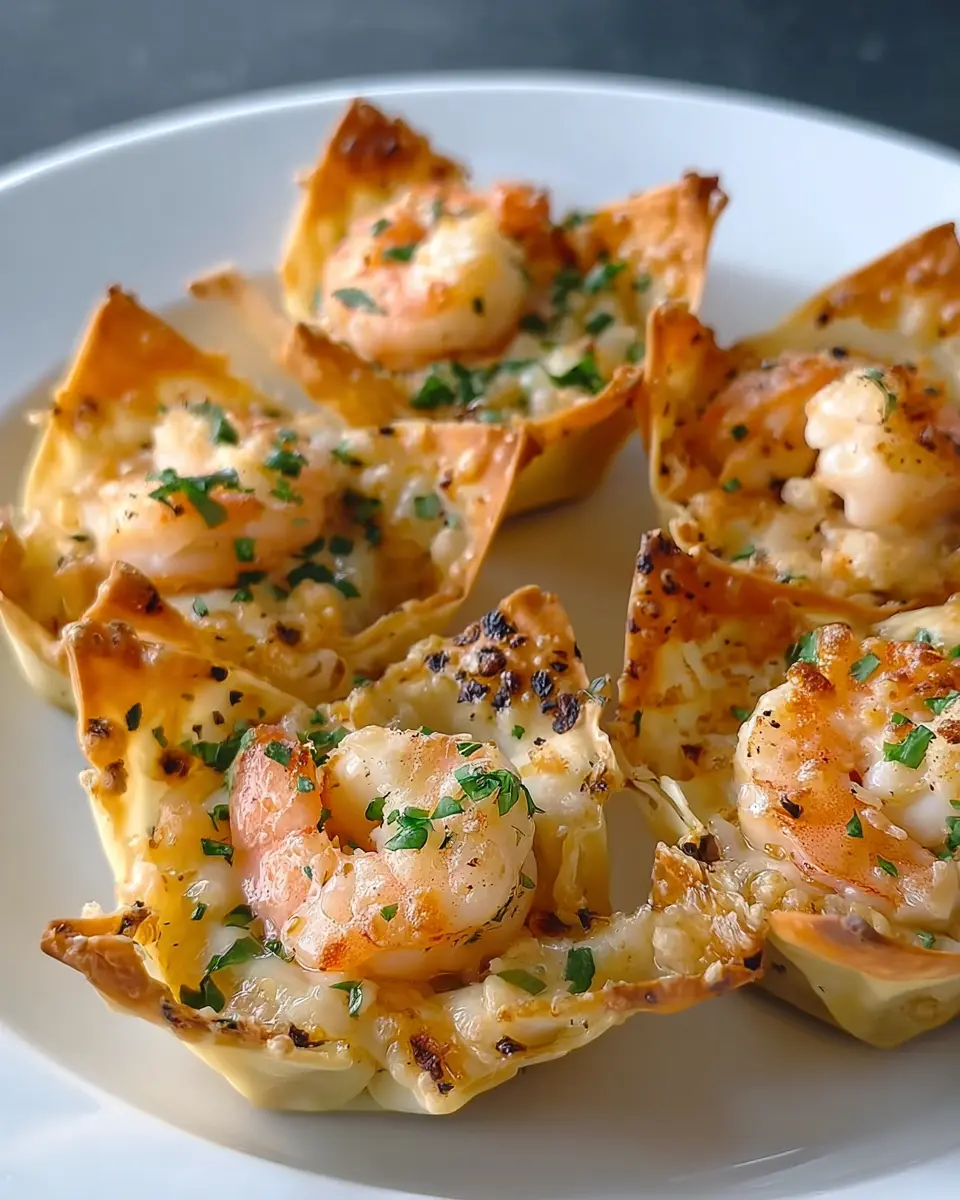 Buttery Garlic Shrimp Wonton Melts: Easy &amp; Indulgent Recipe