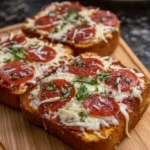 Texas Toast Turkey Pepperoni Pizzas