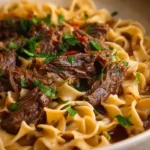 Slow Cooker Beef and Noodles