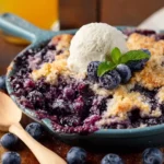 The Best Blueberry Cobbler