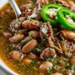 Slow Cooker Pinto Beans, Green Chile, and Beef
