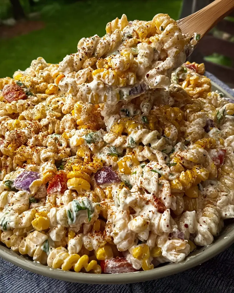 Street Corn Pasta Salad: The Best Easy Recipe with Turkey Bacon