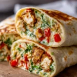 Parmesan Garlic Chicken Burritos