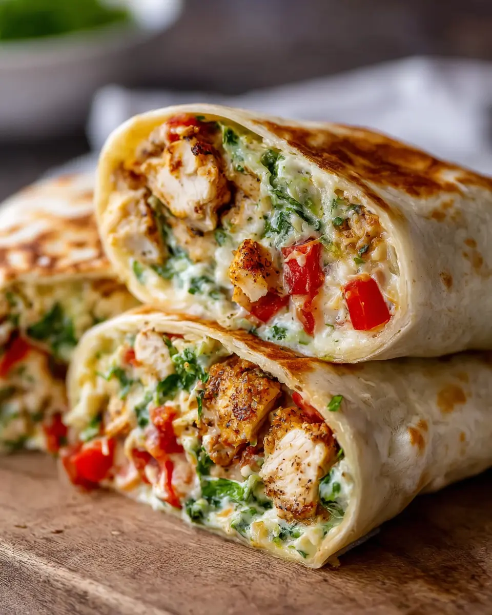 Parmesan Garlic Chicken Burritos: A Juicy Homemade Delight