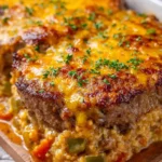 Smothered Cheddar Beef Chop Bake