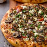Garlic Mushroom Vegetable Pizza