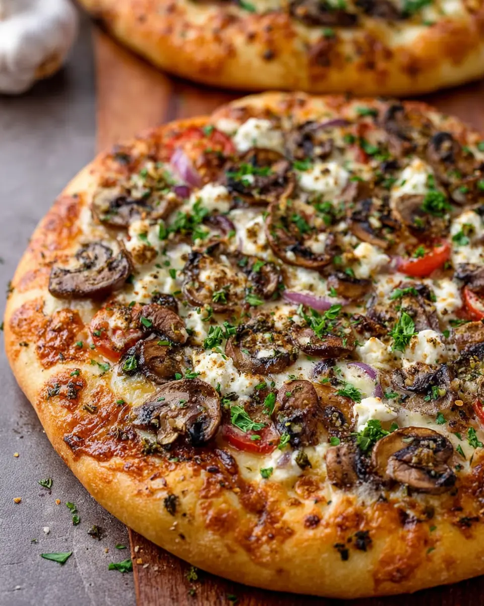 Garlic Mushroom Vegetable Pizza: The Best Easy Comfort Food