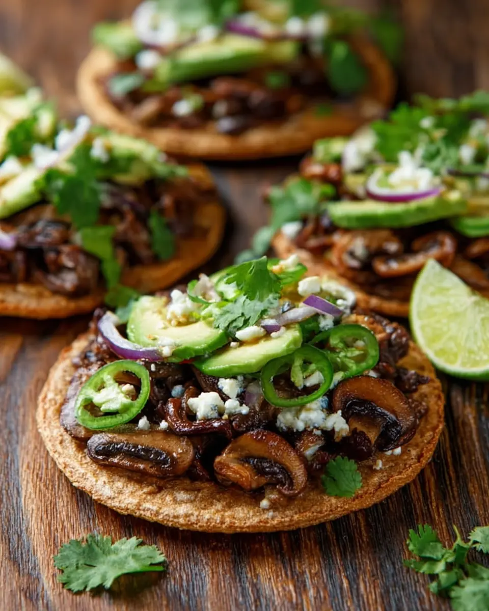 Chipotle Mushroom Tostadas: Easy, Flavor-Packed Delight