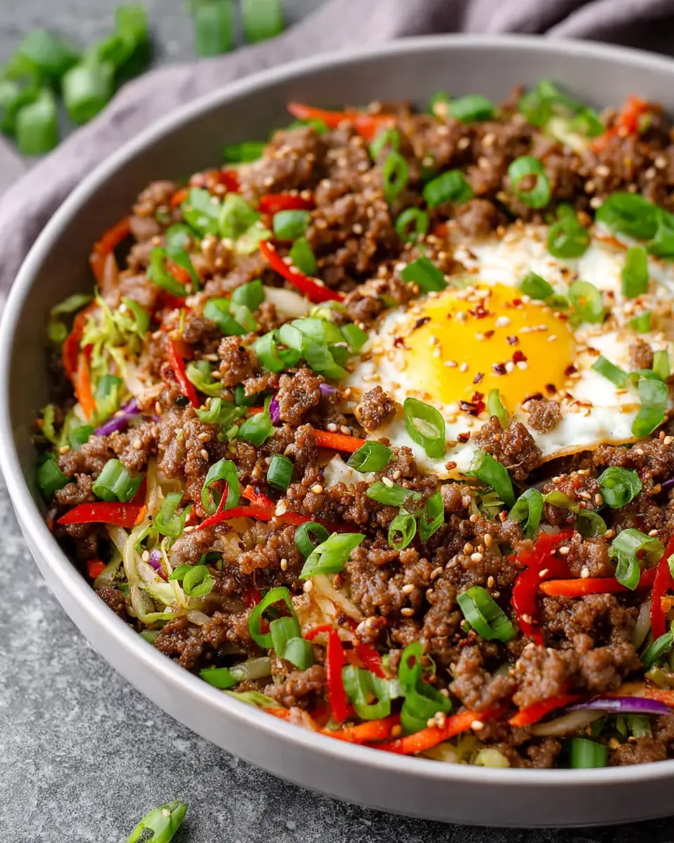 Egg Roll in a Bowl: Easy Low Carb Viral Meal with Turkey Bacon