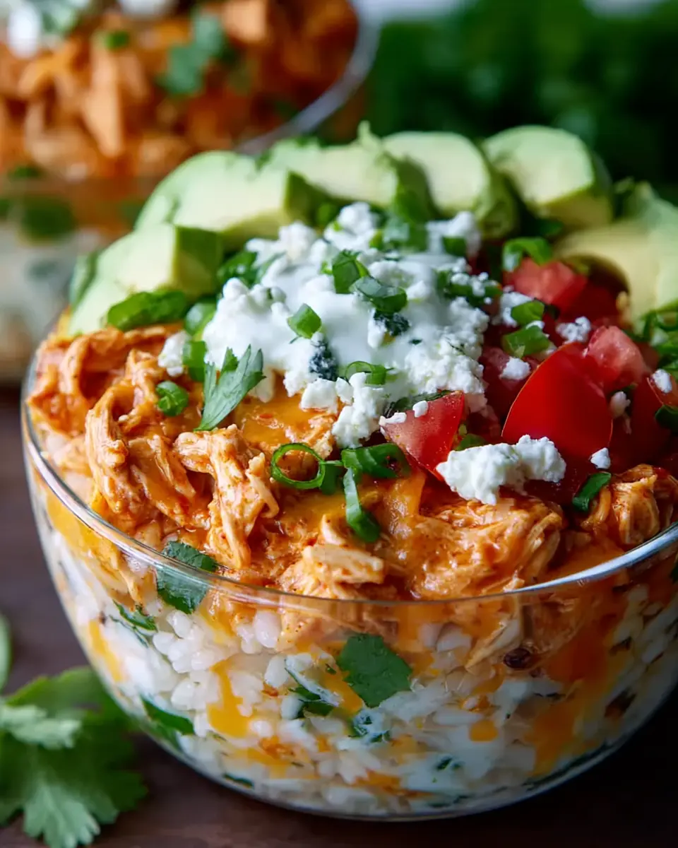 Creamy Enchilada Chicken Bowls: Indulgent Cottage Cheese Delight
