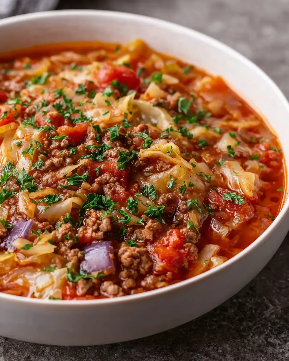 Crockpot Cabbage Roll Soup: Easy Comfort Food with Turkey Bacon