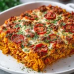 Italian Pizza Pasta Casserole