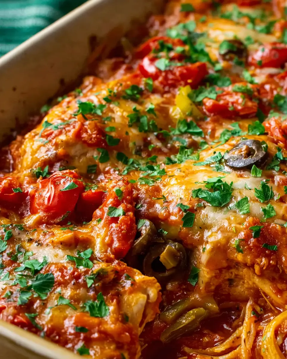 Chicken Cacciatore Casserole: Easy, Cozy Comfort Food Delight