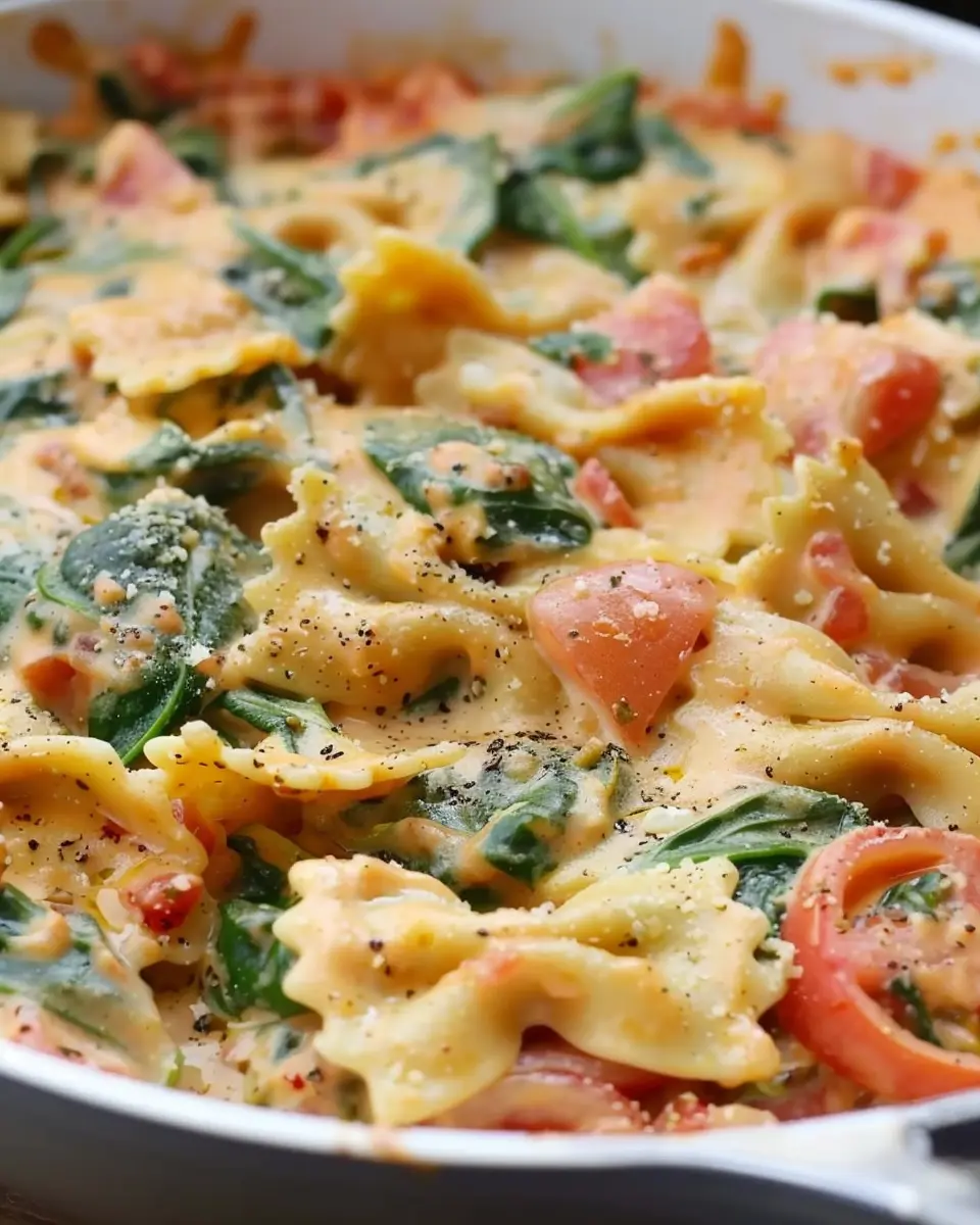 Creamy Spinach and Tomato Bowties Recipe: Easy Comfort Food Delight