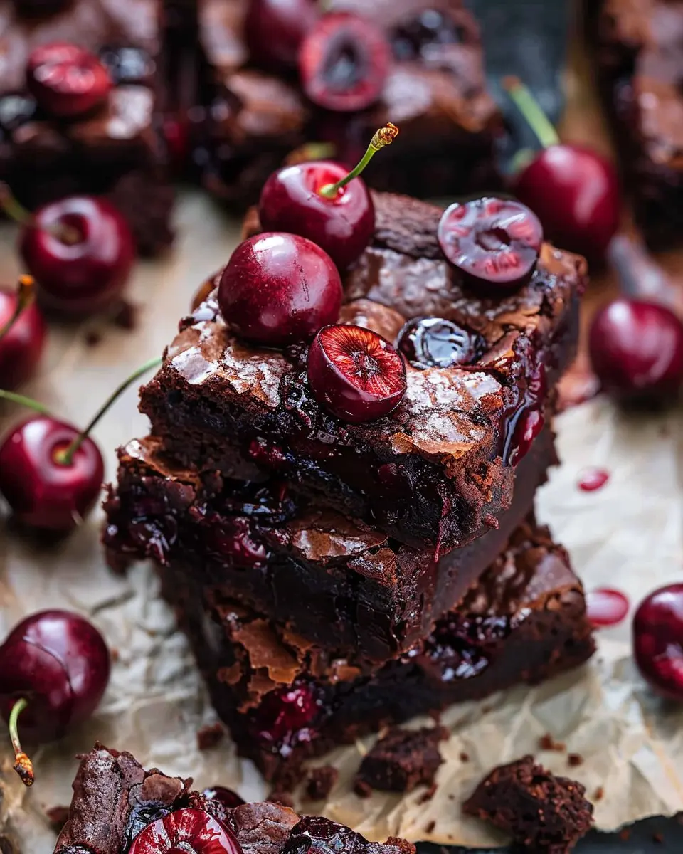 Roasted Chocolate Cherry Brownies: Indulgent Treat for All Bakers
