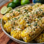 Garlic Parmesan Creamed Corn on the Cob