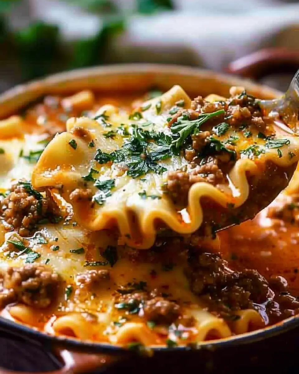 Mouthwatering One Pot Lasagna Soup: Easy Comfort Food Delight
