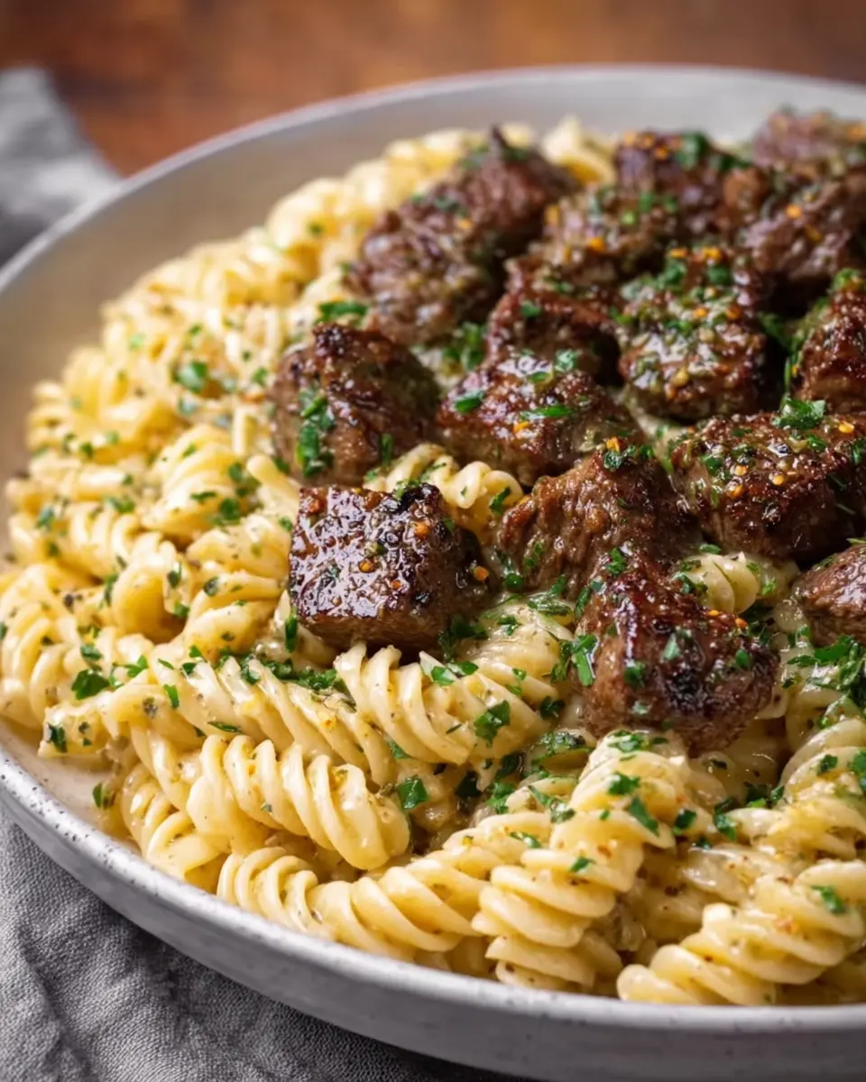 Steak Bites and Creamy Garlic Pasta: A Delicious Twist You’ll Love