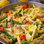 Lemon Chicken Pasta Primavera