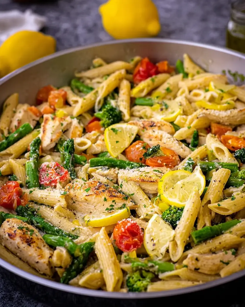 Lemon Chicken Pasta Primavera: Easy, Fresh, and Flavorful Delight