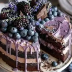 Blueberry Chocolate Lavender Dream Cake