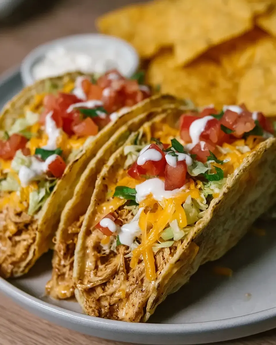 Slow Cooker Cheesy Ranch Chicken Tacos: Easy and Delicious Meal