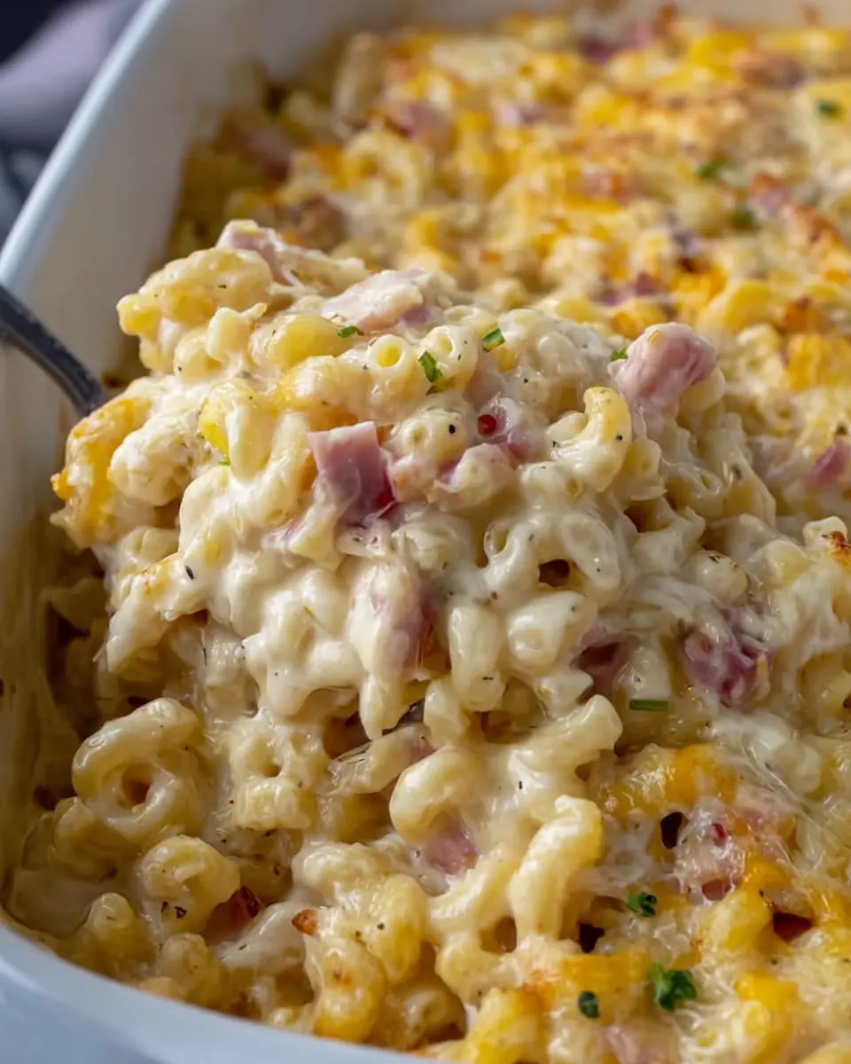 Macaroni And Cheese With Chicken Ham: Easy Comfort Food Delight