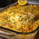Creamy Lemon Chicken Orzo Bake