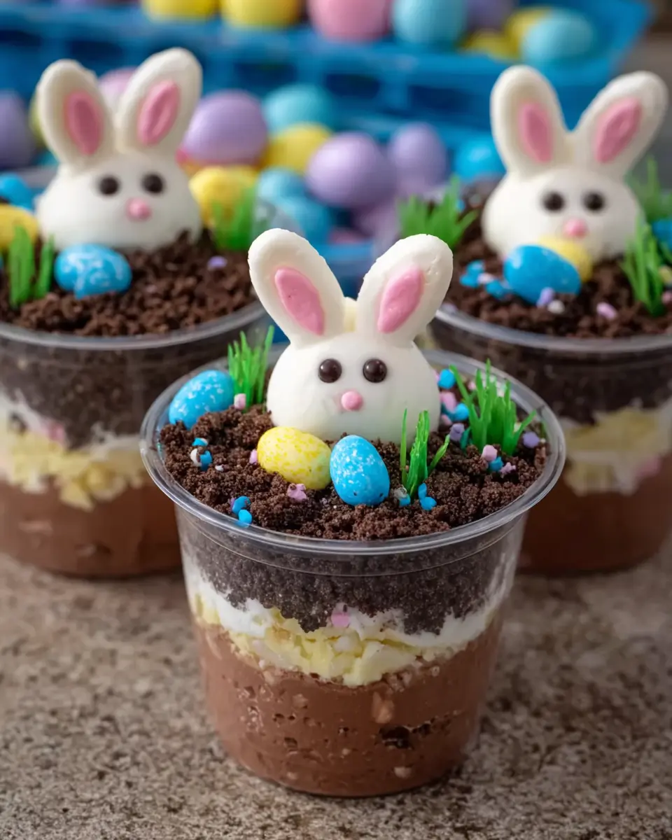 Easter Bunny Dirt Cups: Easy and Fun Dessert for Spring Celebrations