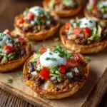 Copycat Loaded Taco Mini Pizzas