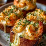 Cheesy Garlic Butter Shrimp and Crab Toast Bombs