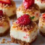 Strawberry Crunch Cheesecake Bites