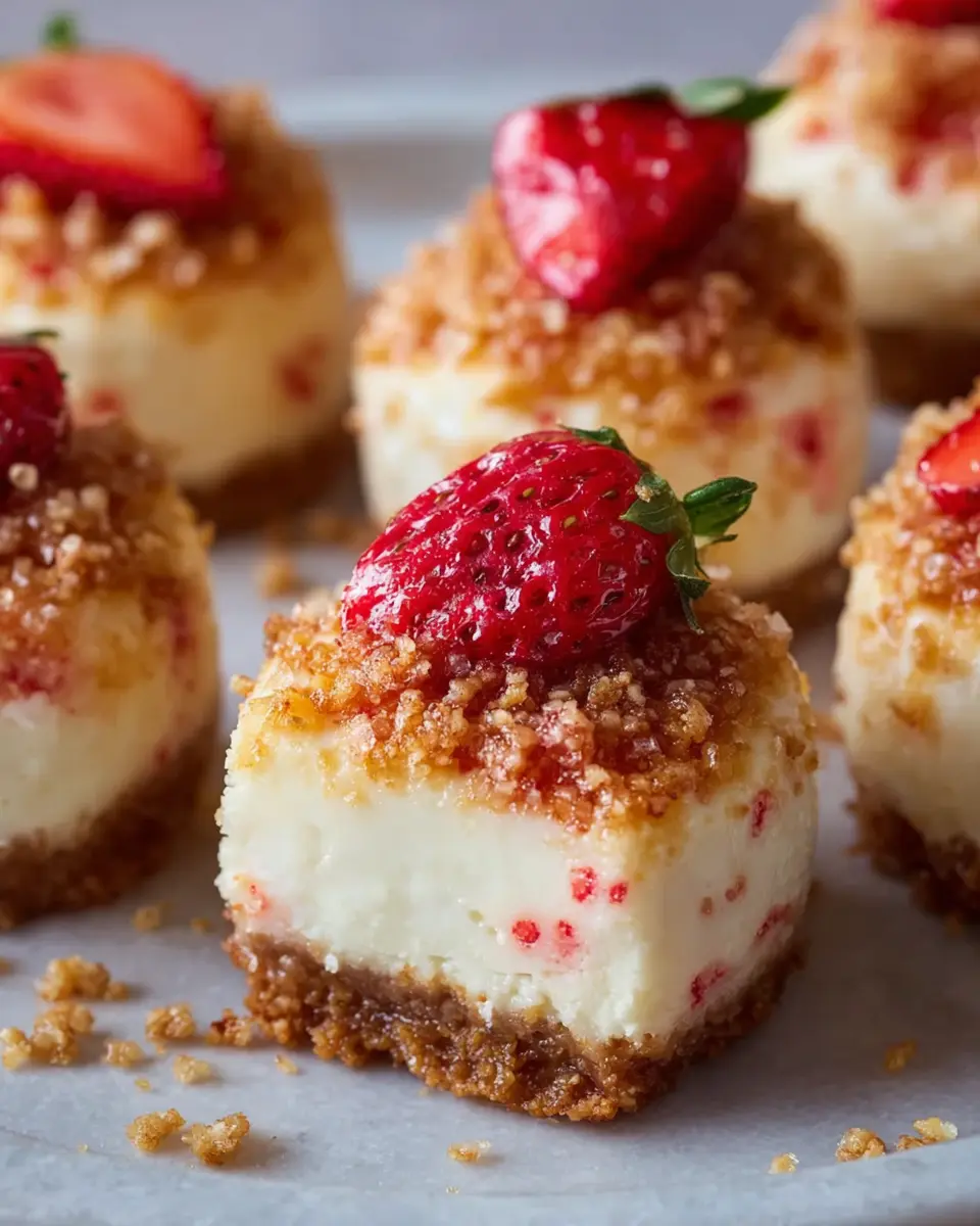 Strawberry Crunch Cheesecake Bites: Easy Indulgence for Everyone