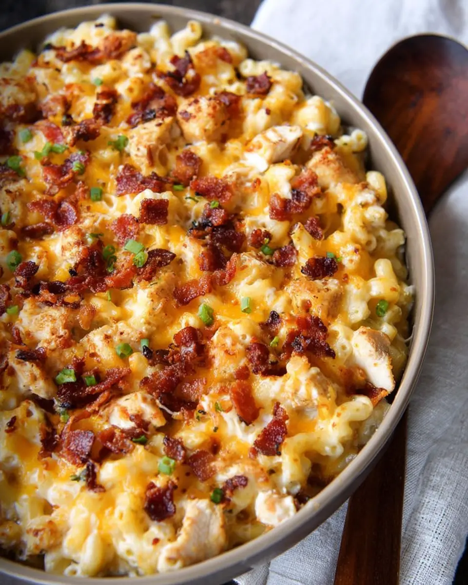 Chicken Bacon Ranch Mac &amp; Cheese: Indulgent Comfort Food Delight