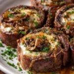 French Onion Steak Pinwheels