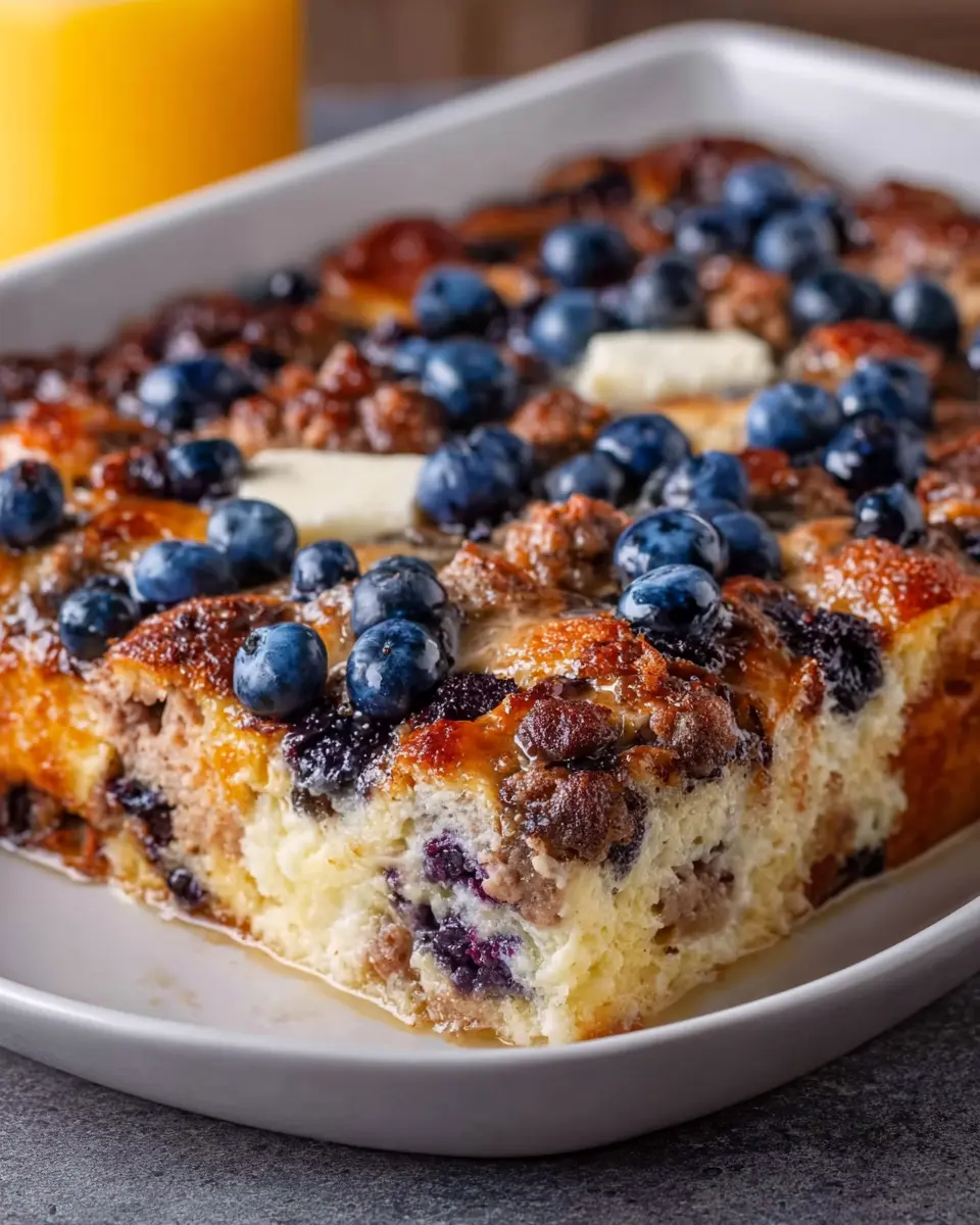 Blueberry Sausage Pancake Casserole: A Delightful Breakfast Treat