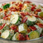 Creamy Turkey Bacon Cucumber Salad