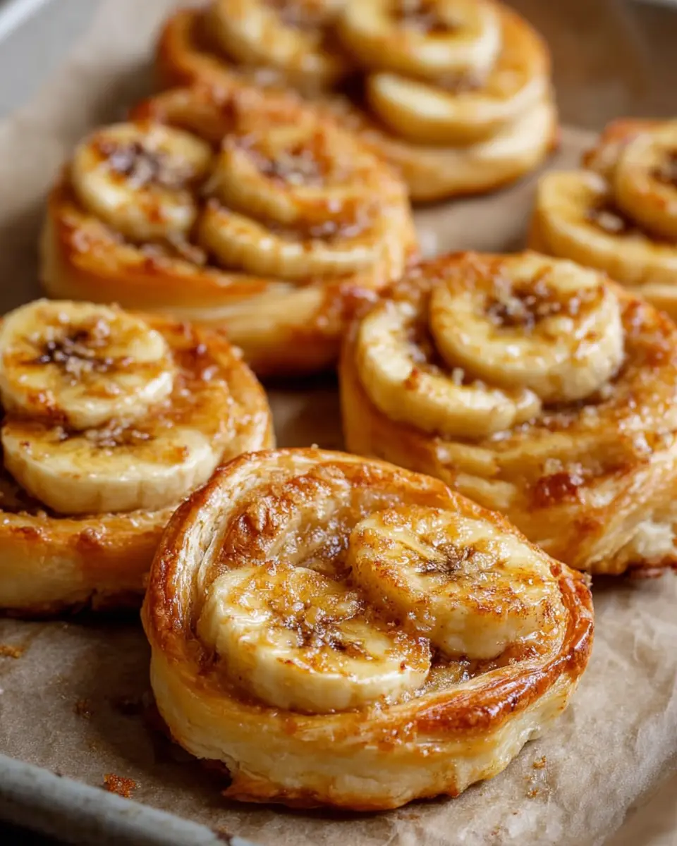 4 Ingredient Puff Pastry Banana Pinwheels: Easy Indulgence at Home