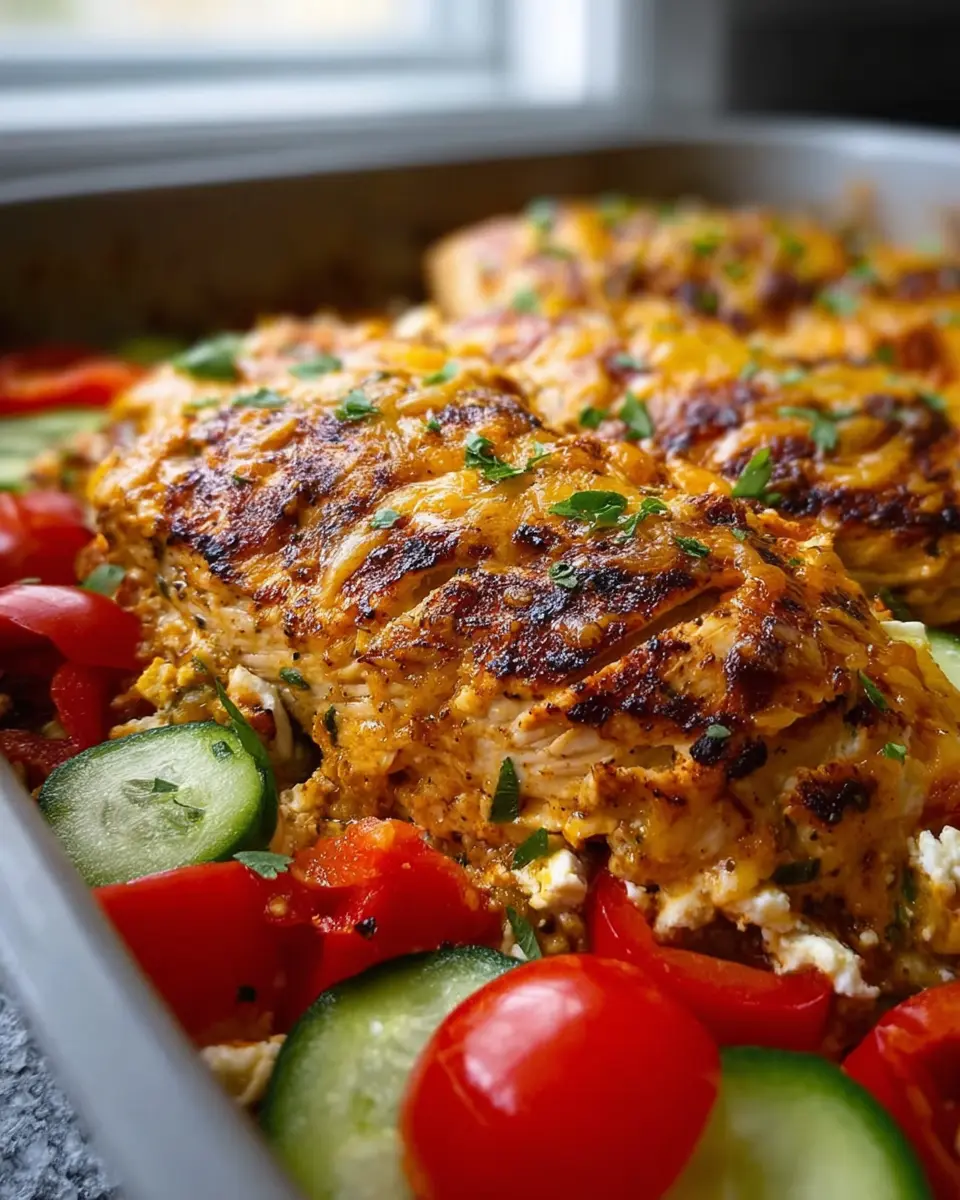 Fajita Chicken Cottage Cheese Bake: Easy and Flavorful Delight